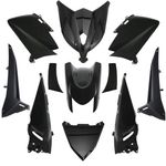 Kit de carenado negro brillante (11 piezas) maxi-scooter