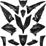 Kit de carenado negro brillante (14 piezas) maxi-scooter