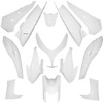Kit de carenado blanco brillante (13 piezas) maxi-scooter