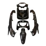Kit de carenado negro brillante (6 piezas) maxi-scooter