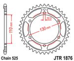 JT 525 SRX2 - 15/46 - 122 Standard stålkrone Kædesæt