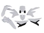 6 stykker hvid Plastik sæt