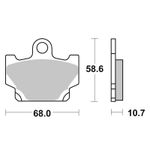 Pastillas de freno 550HF Organique avant/arrière (selon modèle)