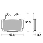 Pastillas de freno 570HF orgánica delantera/trasera (según modelo)