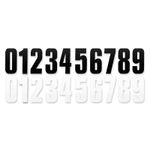Stickers Pack 3 Numeros (0) UP 130 mm x 70 mm