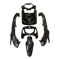 maxi-scooter nero lucido (11 pezzi)