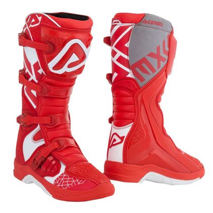 Bottes cross Acerbis X-TEAM RED WHITE 2023 - Rouge / Blanc Ref : AE2328 