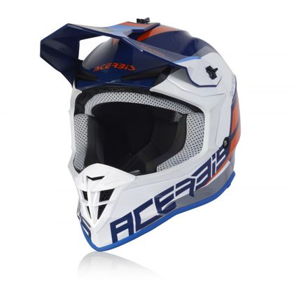 Casco de motocross Acerbis LINEAR BLUE/WHITE 2023 - Azul / Blanco Ref : AE3097 