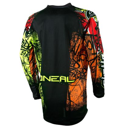 Camiseta de motocross O'Neal ELEMENT VANDAL  BLACK NEON 2018