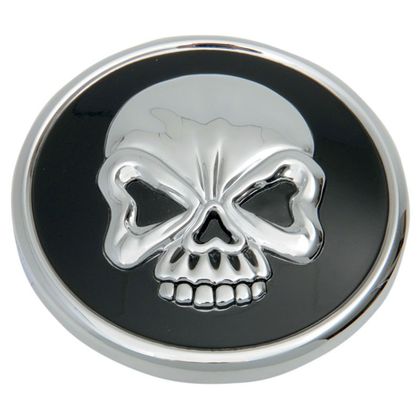 Tapón de depósito Drag Specialties Skull ventilado - Gris