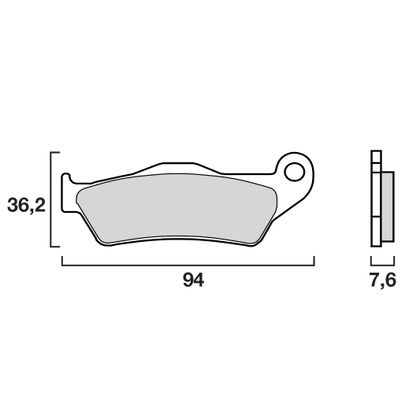 Pastillas de freno Brembo Delanteras/traseras de metal sinterizado Racing (según modelo) Ref : 07BB04SX 