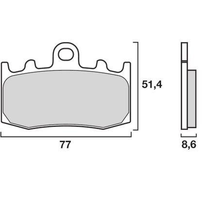 Pastillas de freno Brembo Delanteras de metal sinterizado (Especial ABS según modelo) Ref : 07BB26SA 