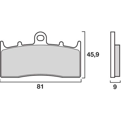Pastillas de freno Brembo Delanteras de metal sinterizado (Especial ABS según modelo) Ref : 07GR62SA 
