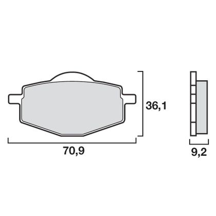 Pastillas de freno Brembo Delanteras/traseras de metal sinterizado (según modelo) Ref : 07YA14SX 