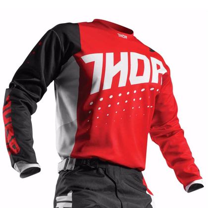 Camiseta de motocross Thor PULSE AKTIV 2017 - ROJO NEGRO 2017