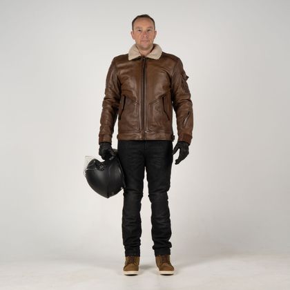 Blouson Moto DXR ALBATROS - Marron
