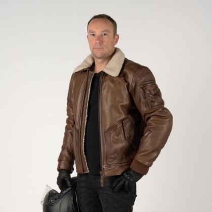 Blouson Moto DXR ALBATROS - Marron