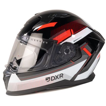 DXR EROS VOX Integralhelm - Schwarz / Rot