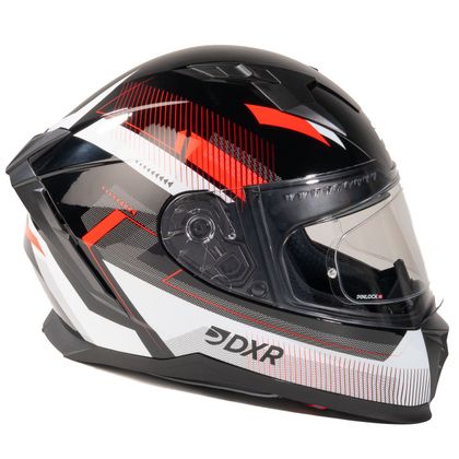 DXR EROS VOX Integralhelm - Schwarz / Rot