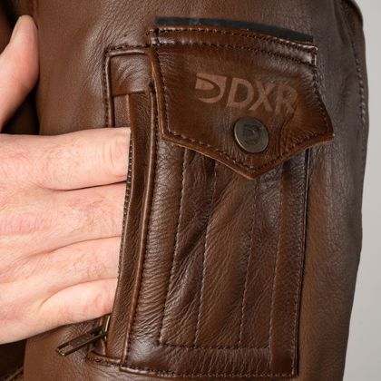 Blouson Moto DXR ALBATROS - Marron