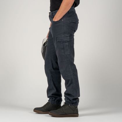 DXR ALPHA Motorbike Trousers - Blue / White