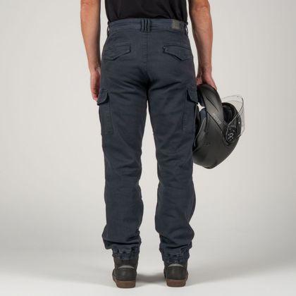 DXR ALPHA Motorbike Trousers - Blue / White