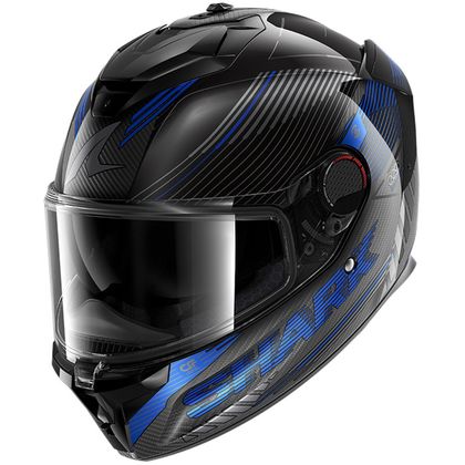 Integrální helma Shark SPARTAN GT PRO Carbon AXIUM - Karbon / Modrá Ref: SH1945