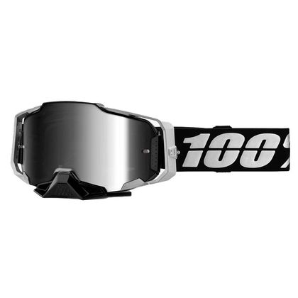 Gafas de motocross 100% ARMEGA RENEN - ARGENT 2023 - Negro