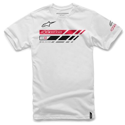T-Shirt manches courtes Alpinestars LAUNCH - WHITE
