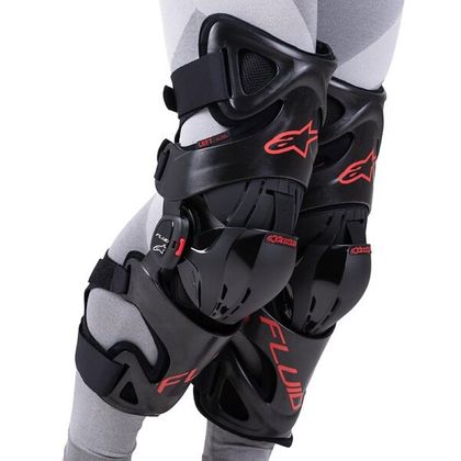Alpinestars FLUID PRO 2027 Knieschützer - Schwarz / Rot