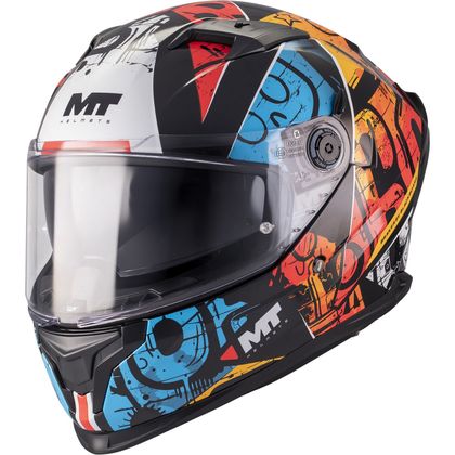 MT HELMETS BRAKER SV - BLACKBOARD Full-face helmet - Multicolour Ref : MTH0222