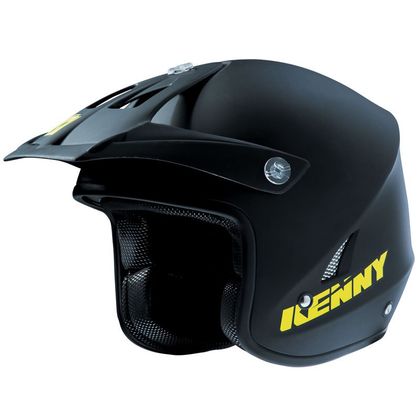 Casco trial Kenny TRIAL UP  MATTE BLACK YELLOW FLO 2018