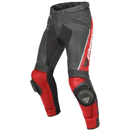Pantalon Dainese DELTA PRO C2 PELLE BLACK/RED Ref : DN1154 