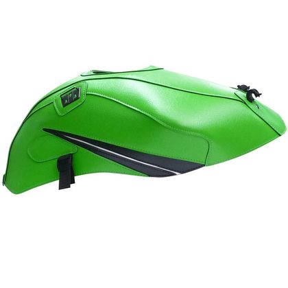 Protector de depósito Bagster Verde Kawasaki/detalles en negro y blanco
