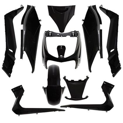 Kit carénage P2R noir brillant (10 pièces) maxi-scooter - Noir