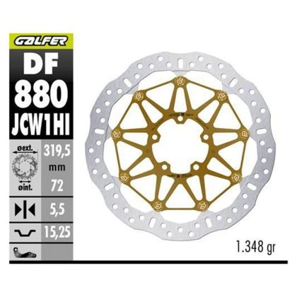 Disque de frein Rond Galfer Racing FLOATECH KASHIMA 319X5.5MM
