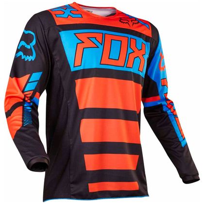 Camiseta de motocross Fox 180 YOUTH FALCON  - NEGRO NARANJA Ref : FX1282 