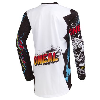 Camiseta de motocross O'Neal ELEMENT YOUTH - VILLAIN - WHITE - Blanco