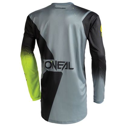Camiseta de motocross O'Neal ELEMENT - RACEWEAR V.22 - BLACK GRAY NEON YELLOW 2023 - Negro / Gris