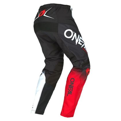 Pantalón de motocross O'Neal ELEMENT - RACEWEAR V.22 - BLACK WHITE RED 2023 - Negro / Rojo