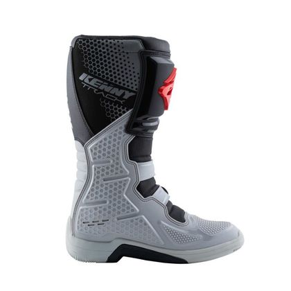 Bottes cross Kenny TRACK GREY RED 2023 - Gris / Rouge