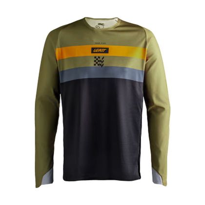 Leatt 4.5 ENDURO STRIPE 2027 Enduro-paita - Vihreä / Ruskea Viite: LB1257