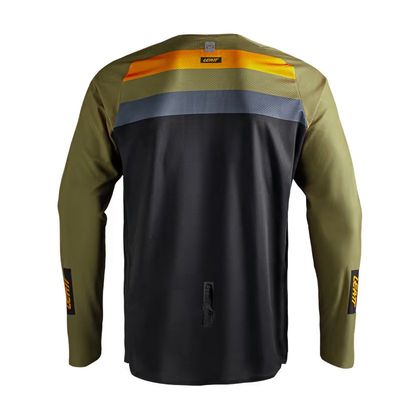 Leatt 4.5 ENDURO STRIPE 2027 Enduro-paita - Vihreä / Ruskea