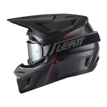 Casque cross Leatt 9.5 FIM CARBON AVEC MASQUE 2027 - Carbone
