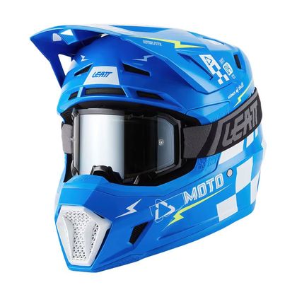 Casque cross Leatt 7.5 AVEC MASQUE 2027 - Bleu Ref : LB1226
