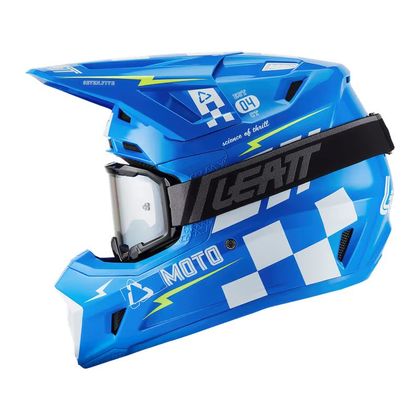 Casque cross Leatt 7.5 AVEC MASQUE 2027 - Bleu