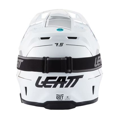Motokrosová helma Leatt 7.5 S MASKOU + INTERCOM CARDO 2027 - Bílá