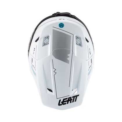 Motokrosová helma Leatt 7.5 S MASKOU + INTERCOM CARDO 2027 - Bílá