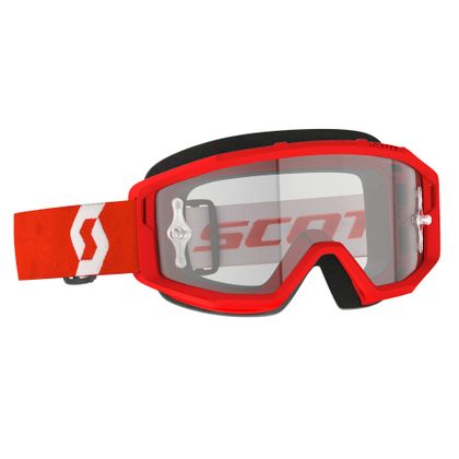 Gafas de motocross Scott PRIMAL - CLEAR 2024 - Rojo / Blanco Ref : SCO1278 