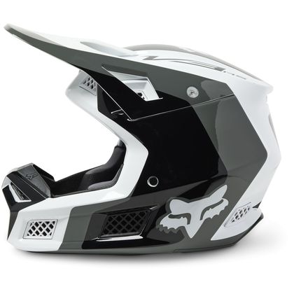 Casco de motocross Fox V3 RS EFEKT 2023 - Negro / Blanco